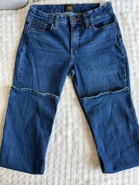 Lee Jeans Vintage-Inspired Straight Leg Blue Denim Y2K Style